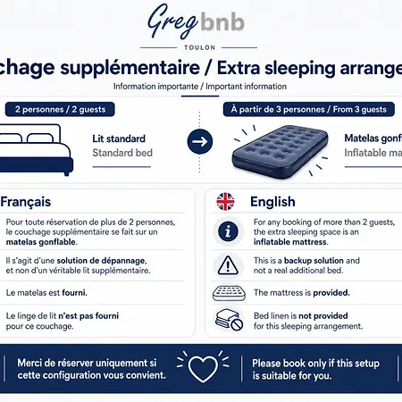 Gregbnb - T2 Climatisé Mezzanine - Atypique - Centre Ancien - 5e Etage Sans Ascenseur Appartamento